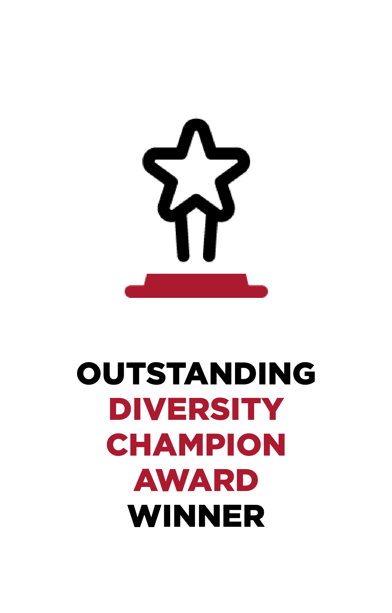Outstanding Diversity Champion Award Winner