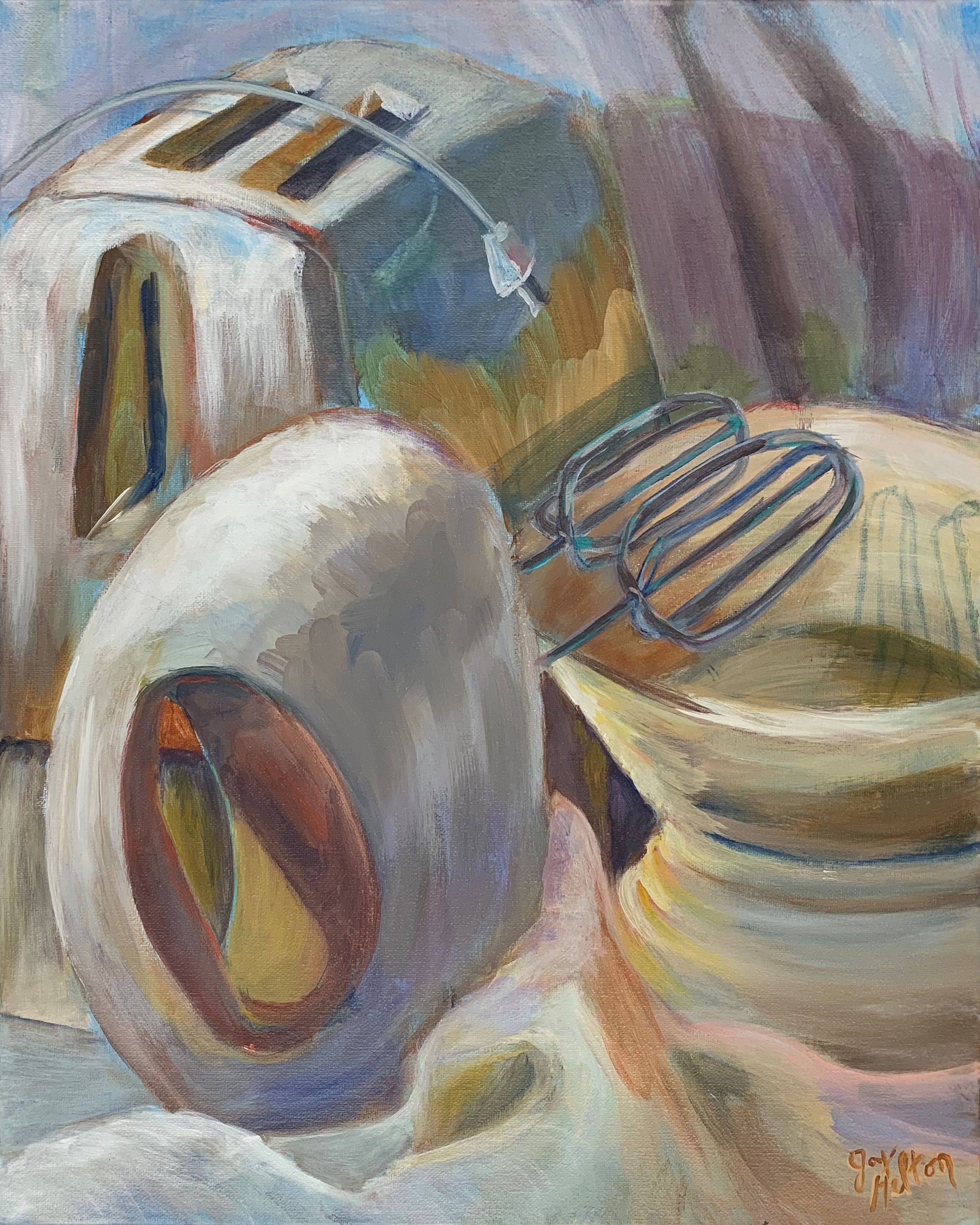 This art piece is named ‘White Still Life'