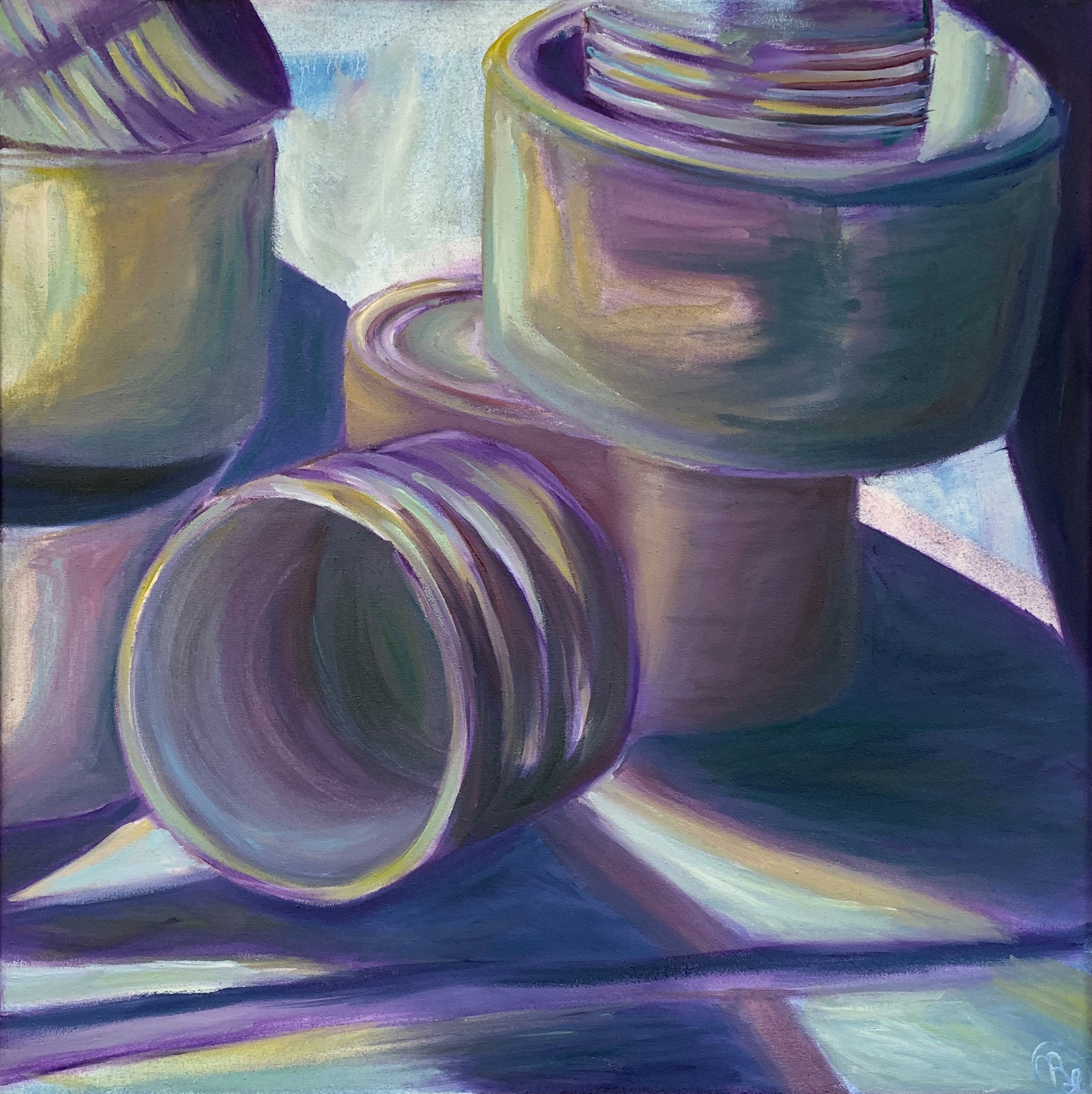 This art piece is named ‘Tin Cans'
