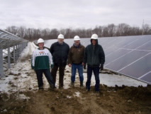 Students on DP&L PV Installation