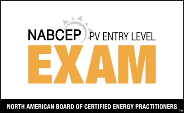NABCEP PV Entry Level Exam North American Board of Certified Energy Practitioners