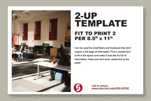 2-up Flier Template