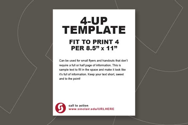 4-up Flier Template